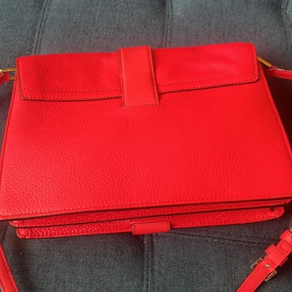 NEW KATE SPADE PARCHMENT DRIVE Josephine Red Pink Crossbody Purse Geranium - Picture 13 of 16